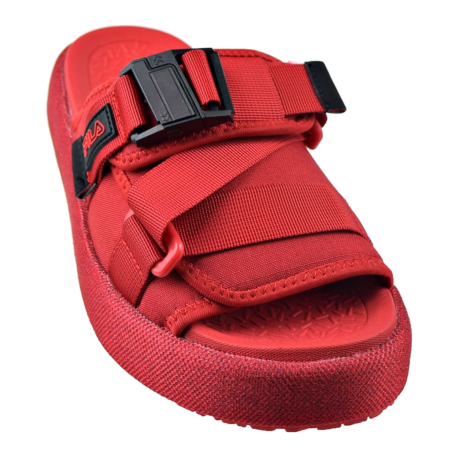 Fila Mens slides Fila Mens Drifter Slides 1VS10000-014 Blk/Wht/Red | Premium  main image 3