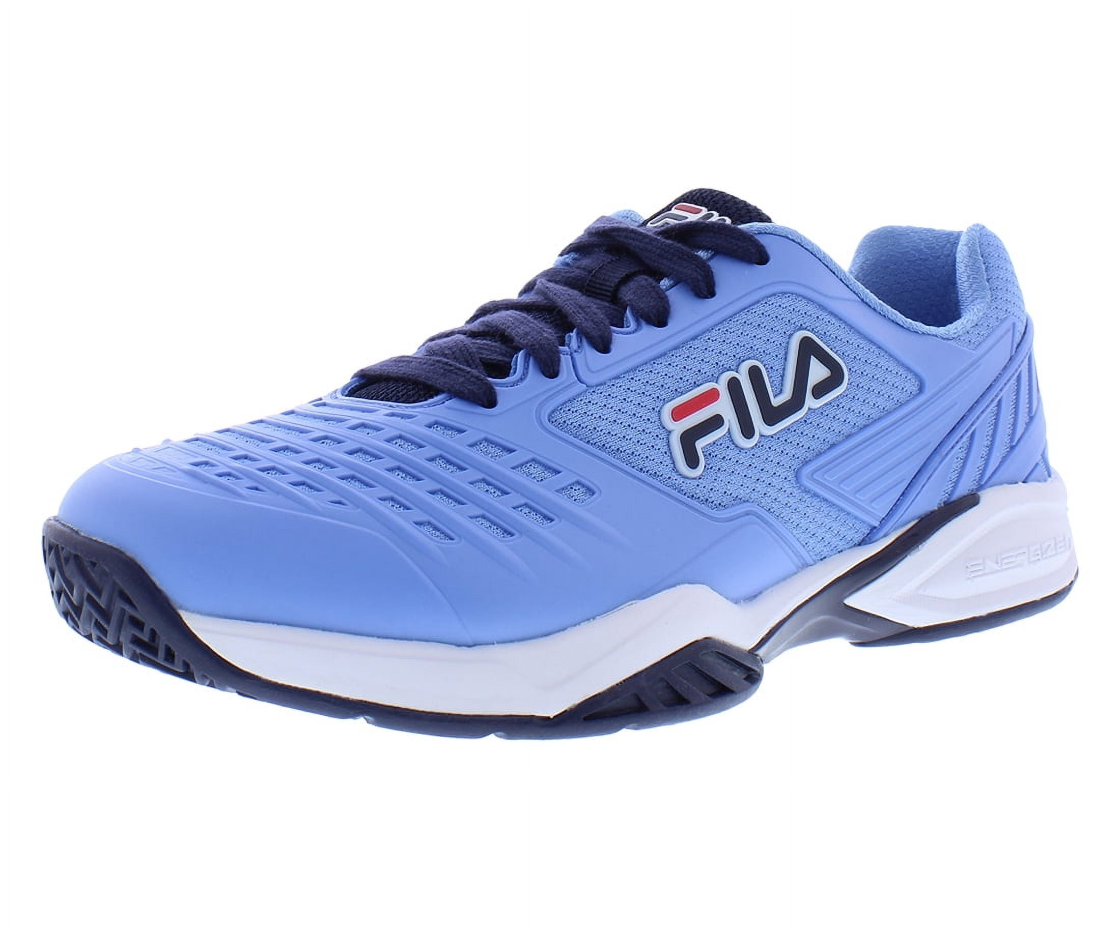 Fila Men\'s Axilus 2 Energized Tennis Shoes White and Navy Fila Axilus 2 Energized Multi Mens Tennis Shoes – Pickleball  main image 3