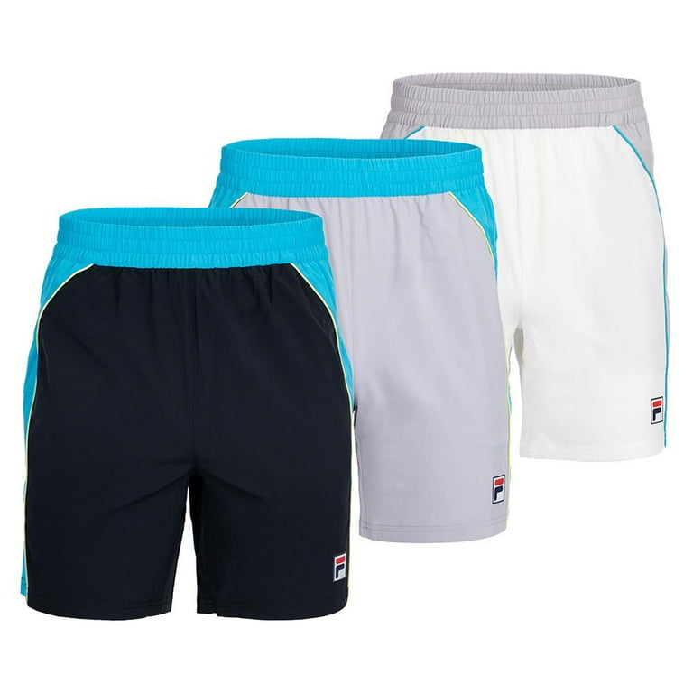 Fila shorts mens silver outlet