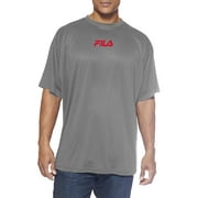 Fila Men's Big & Tall Center Logo performance T-Shirt, Sizes XLT-6XL