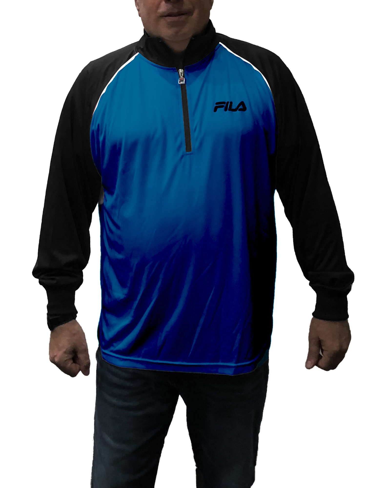 Fila Men s Big Tall Classic 1 4 Zip Crewneck Fleece Pullover Sizes XLT 6XL Walmart