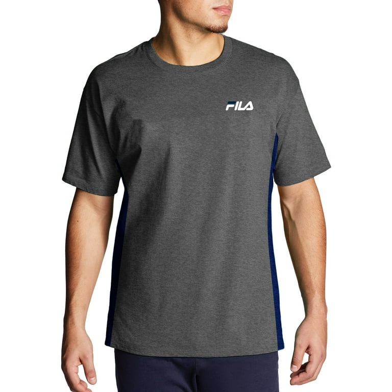 Fila Men s Big Tall Classic Colorblock Side Panel Jersey T Shirt Sizes XLT 6XL Walmart