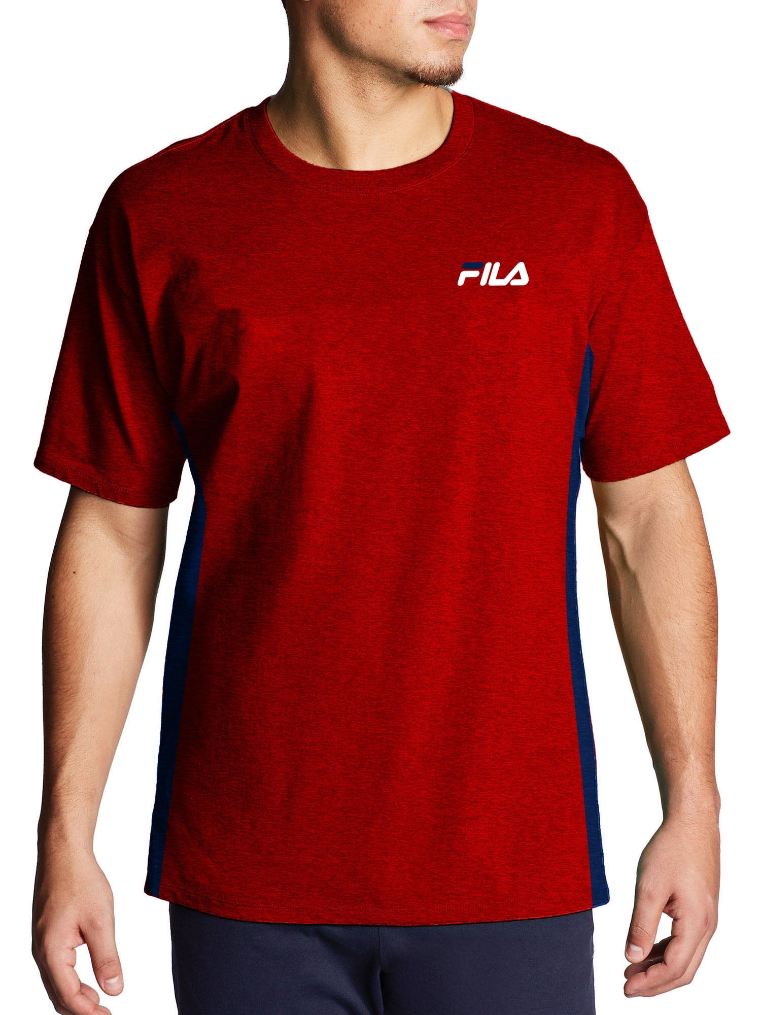 Fila Men s Big Tall Classic Colorblock Side Panel Jersey T Shirt