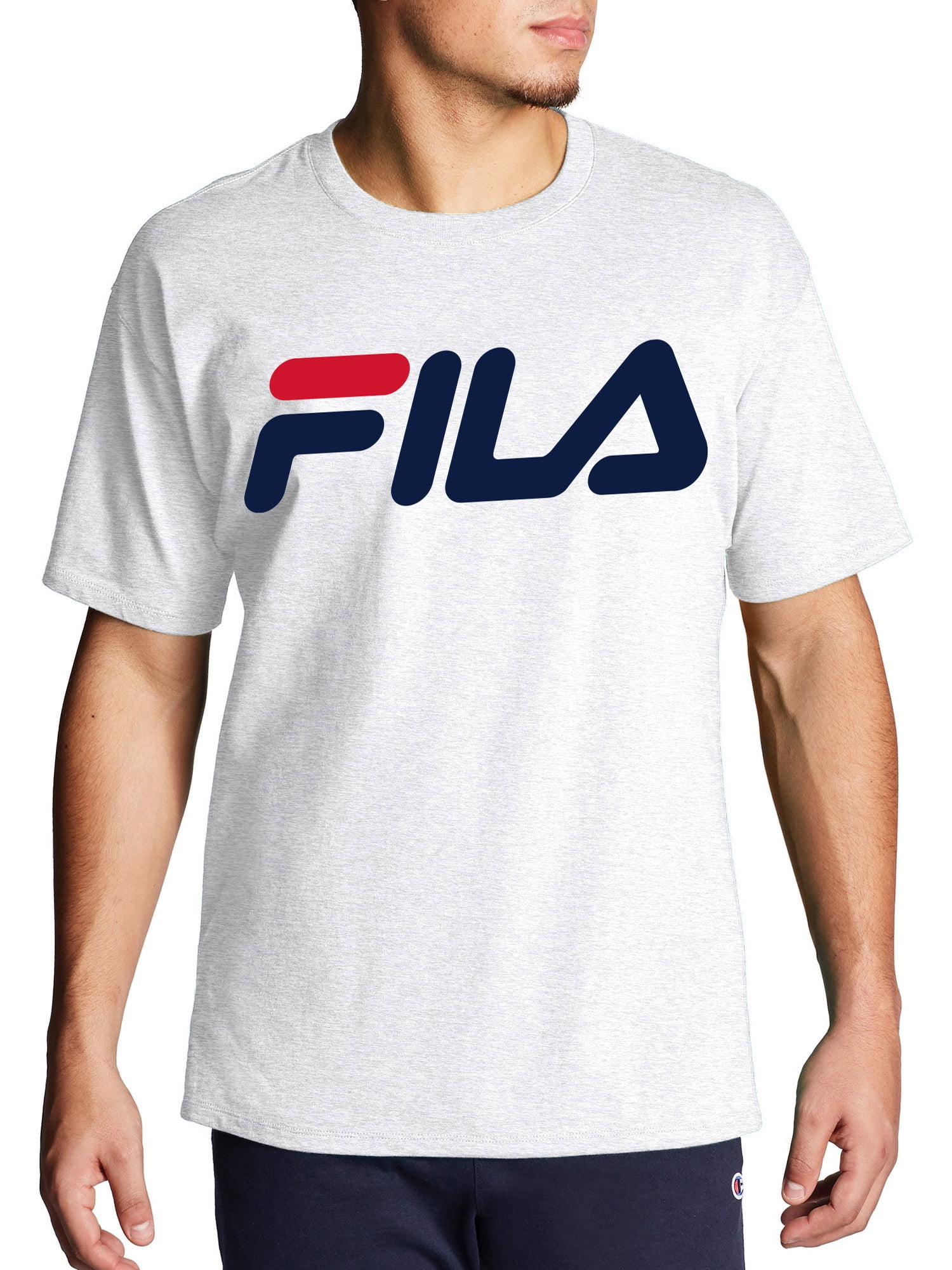 Fila Men's Big & Tall Classic Logo Short Sleeve T-Shirt, Sizes XLT-6XL ...