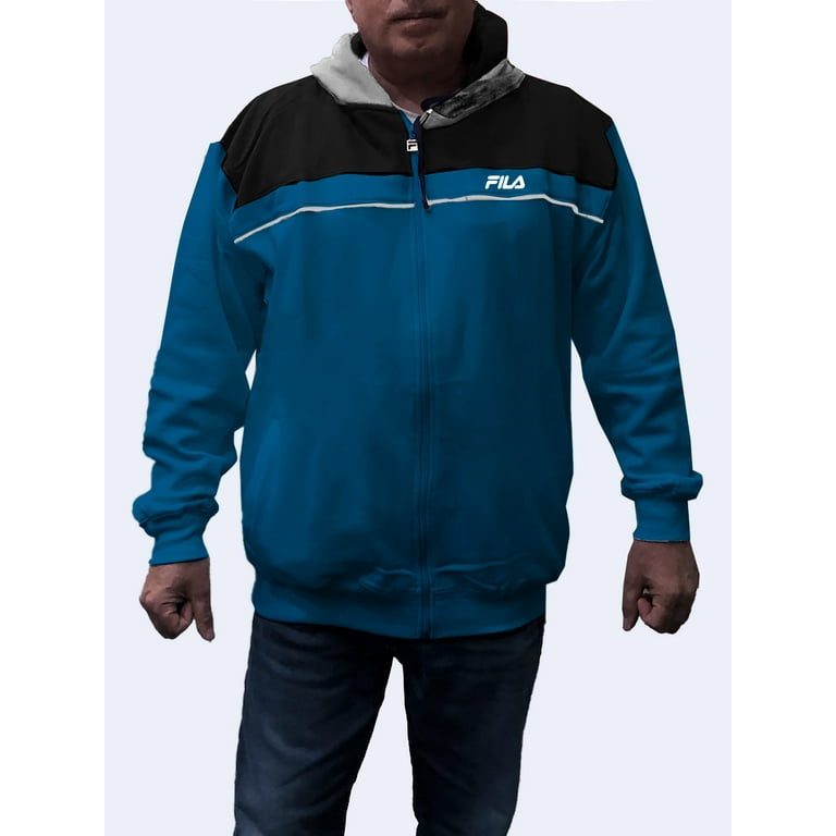 Men's Big & Tall Fleece Colorblock Full Zip-up Jacket, XLT-6XL - Walmart.com