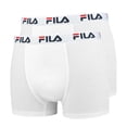 thumbnail image 1 of Fila Men's Boxer Shorts, Pack Of 2 - Cotton, Plain White M (Medium), 1 of 3