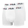 thumbnail image 1 of Fila Men's Boxer Shorts, Pack Of 2 - Cotton, Plain White S (Small), 1 of 3