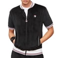 thumbnail image 1 of Fila Men's Carezzi Velour Jacket Black lm181l21-001, 1 of 2