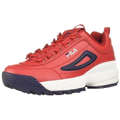Erkende gispende Advarsel Fila Men's Disruptor Ii Premium Red / White Navy Ankle-High Patent Leather  Sneaker - 10M - Walmart.com