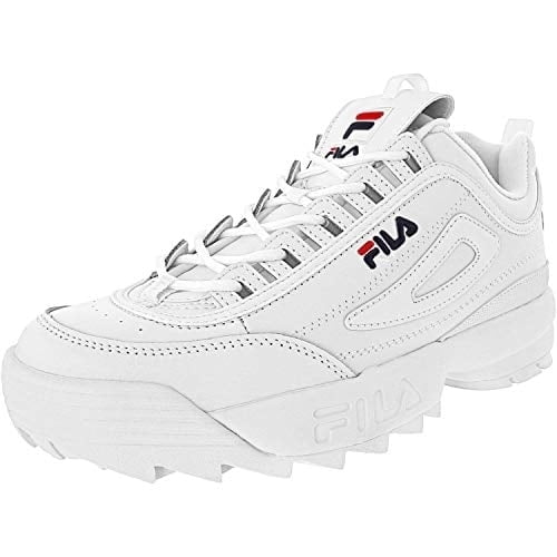 krijgen Kinematica Koken Fila Men's Disruptor Ii Premium White / Navy Red Ankle-High Patent Leather  Sneaker - 11.5 M - Walmart.com