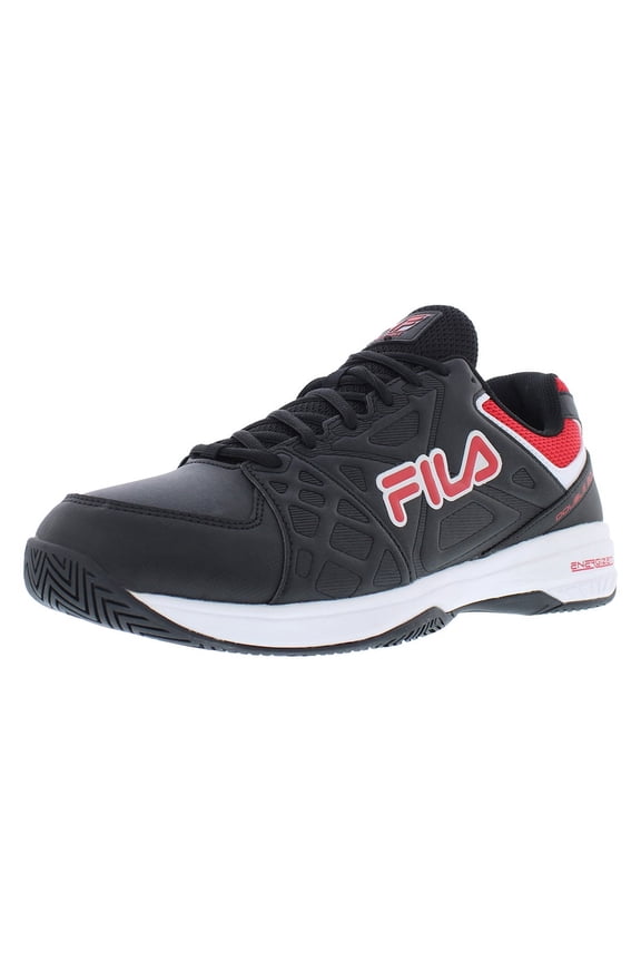 Double Bounce 3 Mens Shoes Size 13, Color: Black/White/Fila Red