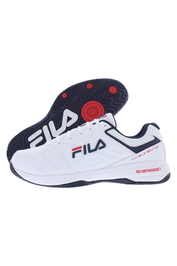 Double Bounce 3 Mens Shoes Size 10.5, Color: White/Navy