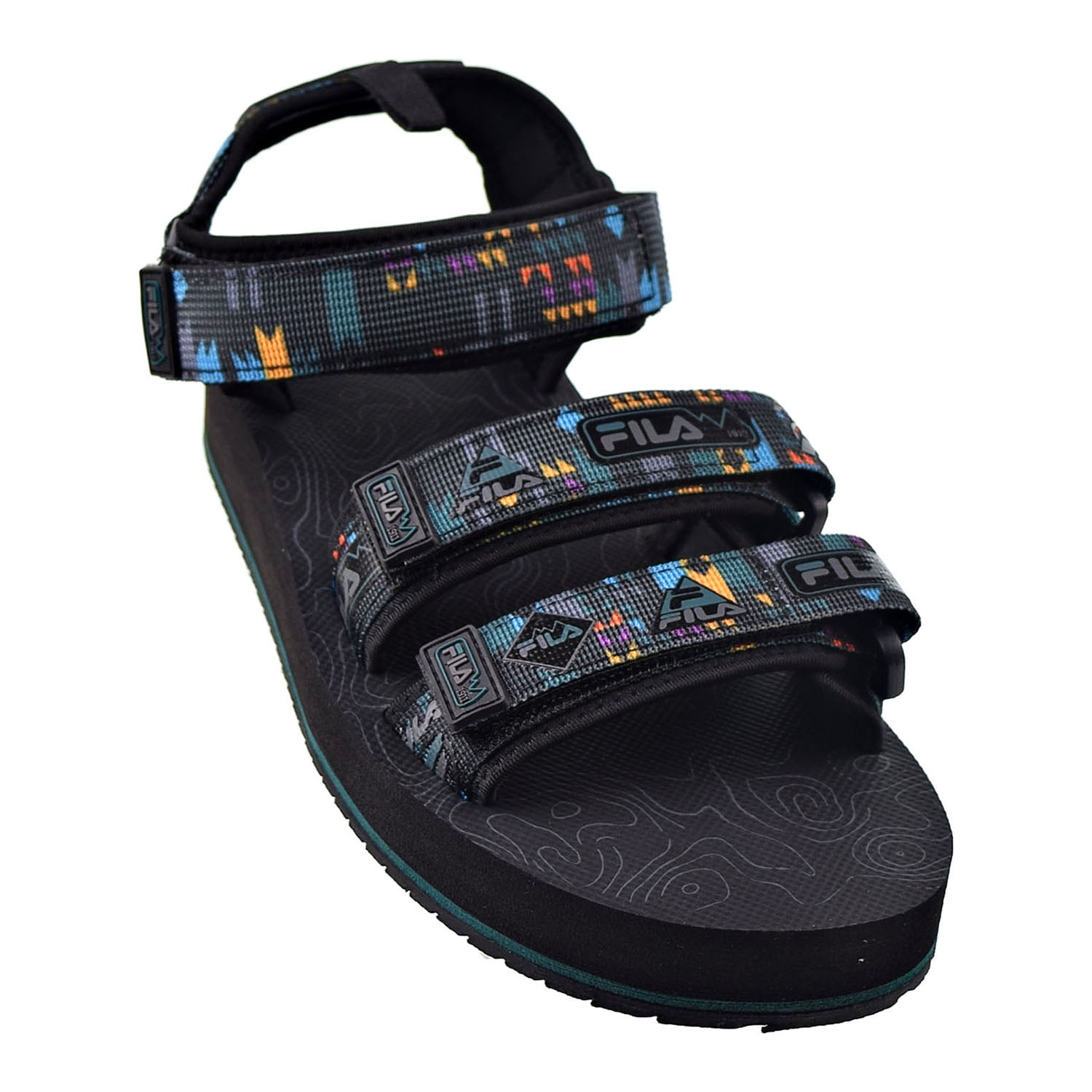 Fila Men's Drifter DNS Sandals Black-June Bug-Saffron