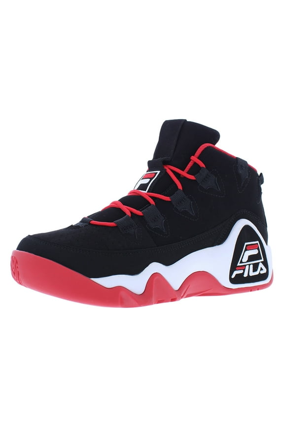 Men's Grant Hill 1 Basketball Shoes (7, Black/White/Fila Red)