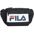 thumbnail image 1 of Fila Men's Lindon Waist Bag, Black/White, One Size, 1 of 6