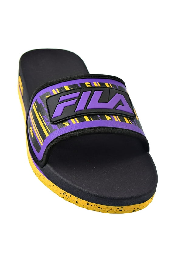 Men's Lunar Slides Black-Gold Fusion-Electric Purple 1sm01568-043