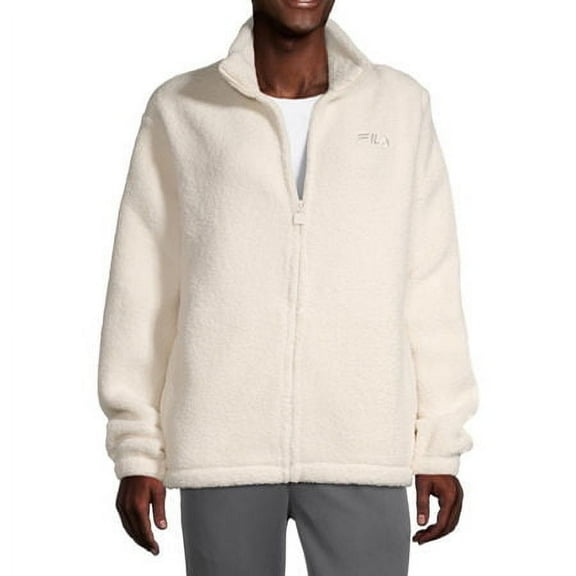 Fila Men's Midweight Sherpa Jacket XL White