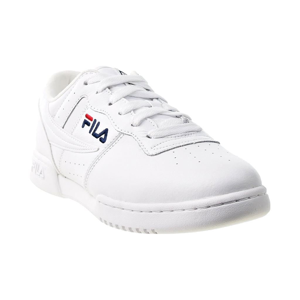 FILA Original Fitness Sneaker, White, Red, Navy, Menâ€™s Size 8