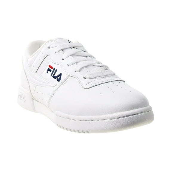 Fila Men's Original Fitness Lea Classic Sneaker, White / Navy / Red - Size M 10