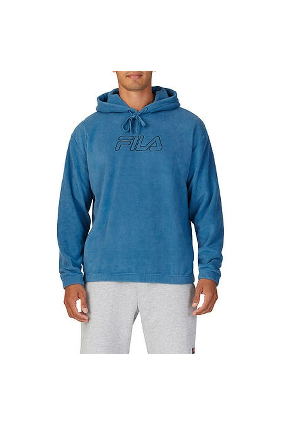 Men's Polar Fleece Hoodie, Blue, X-Large