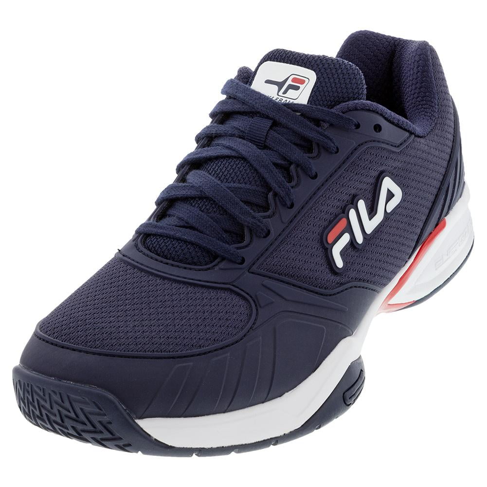 Fila Men`s Volley Zone Pickleball Shoes Fila Navy and Red ( 12 Fila ...