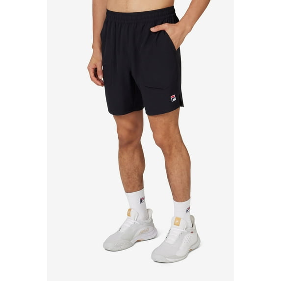 Fila Men's Woven Court Short, Black, X-Large