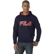 Fila Mens Contrast Logo Pullover Hoodie Medium Navy