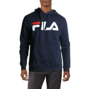 FILA Mens Fiori Logo Long Sleeves Hoodie Navy S