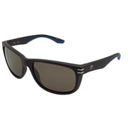 Fila Mens Matte Rectangle Black Sunglass Smoke Polarized Lens SF9251. 6XKP