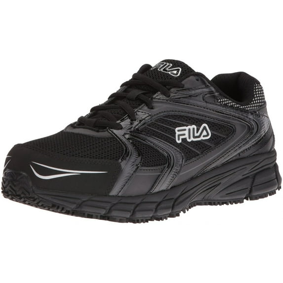 Fila Mens Memory Reckoning 7 Steel Toe Work Slip Resistant Running Shoe BLK/MSIL