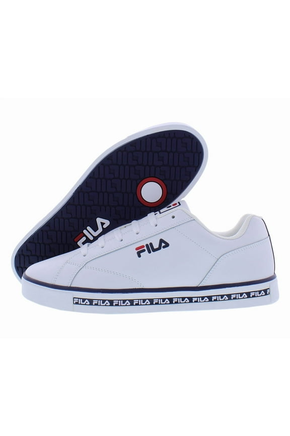 Mens Original Court  Leather Logo Fashion Sneakers