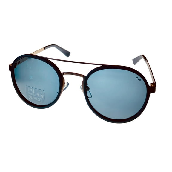 Fila Mens Soft Round Matte Blue Sunglass ,Polarized Lens SF8494. 8FTP