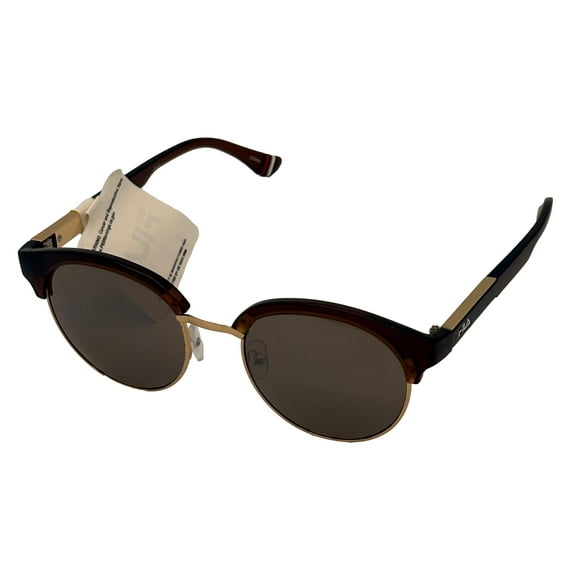 Fila Mens Soft Square Matte Brown Gold Sunglass, Brown Gradient Lens SF9945 648