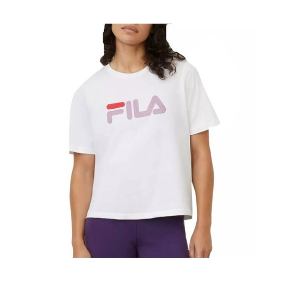 Fila Miss Eagle Womens Active Shirts & Tees Size XS, Color: White/Lavander