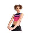 thumbnail image 1 of Fila Nellie Crop Racer Womens Active Shirts & Tees Size L, Color: Pink/Blue, 1 of 2