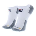 thumbnail image 1 of Fila No Show Tab Unisex Socks Size XL, Color: White/Grey, 1 of 3