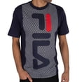 thumbnail image 1 of Fila "OXA" Printed Dropped Shoulder Men's T-Shirt Peacoat-White-Red lm015961-410, 1 of 3