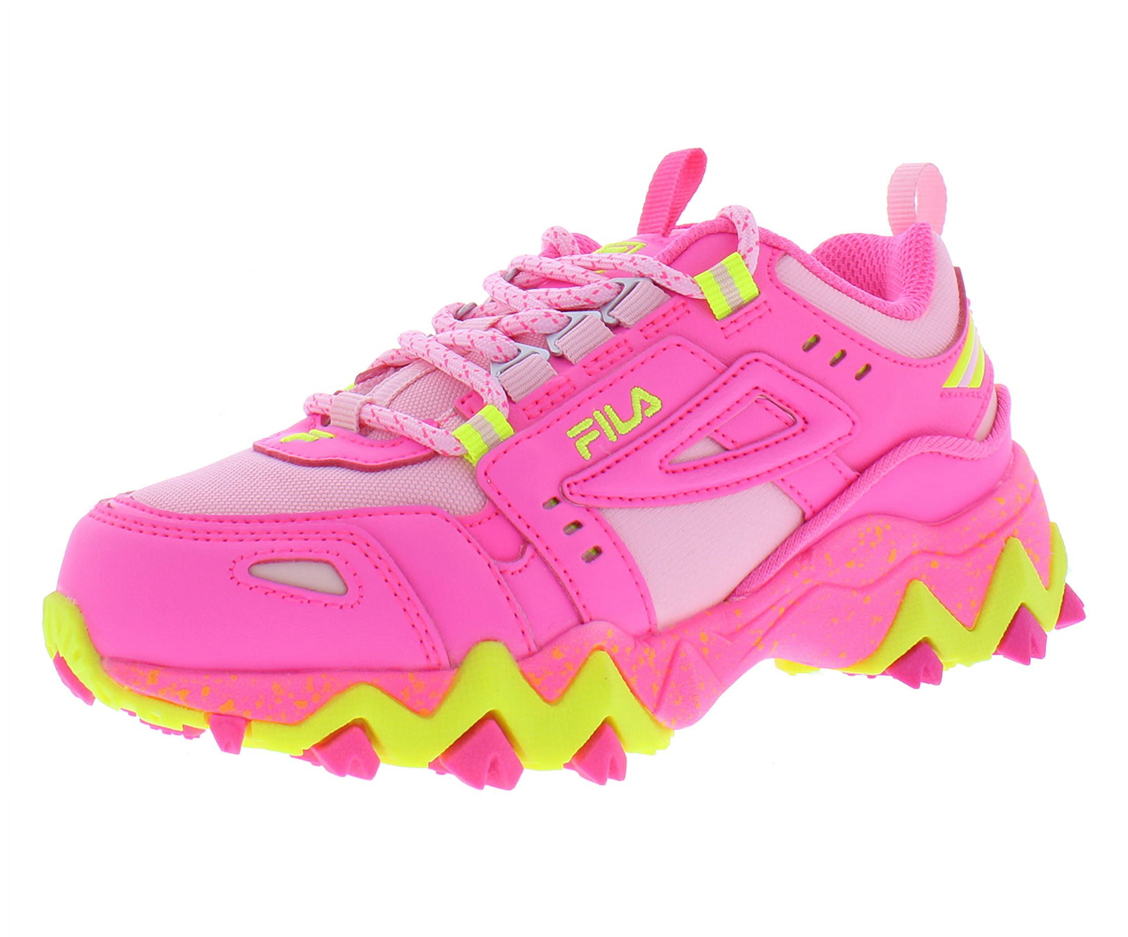 Fila Oakmont Tr Girls Shoes Size 13, Color: Pink/Yellow