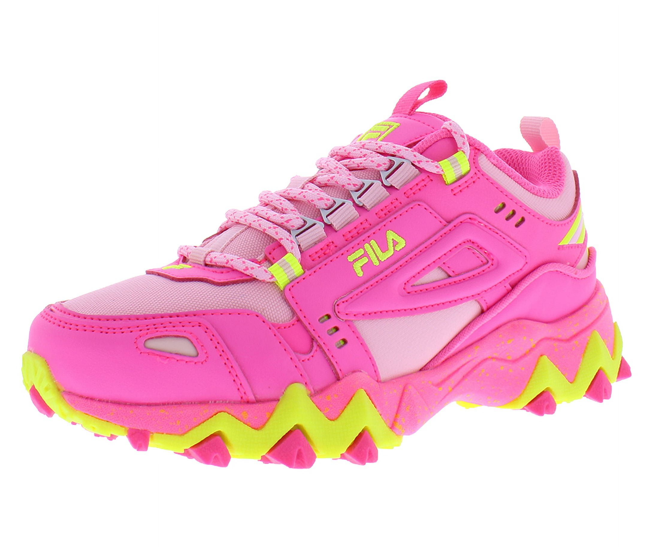 ◎FILA◎ Oakmont TR v4 Fila Oakmont Tr Girls Shoes Size 4, Color: Pink/Yellow