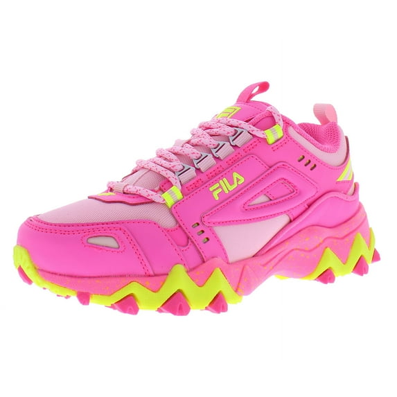 Fila Oakmont Tr Girls Shoes Size 4, Color: Pink/Yellow