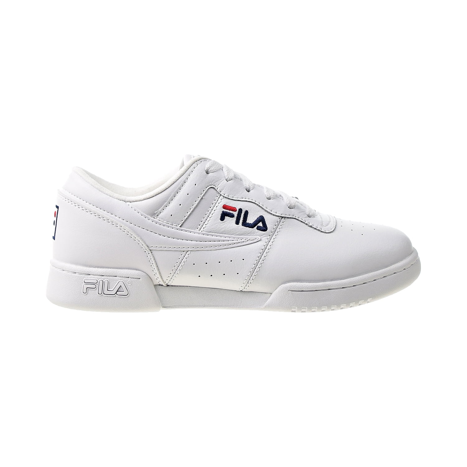 Fila Original Fitness Lea Classic Sneaker Wht/Wht/Nvy-red Mens
