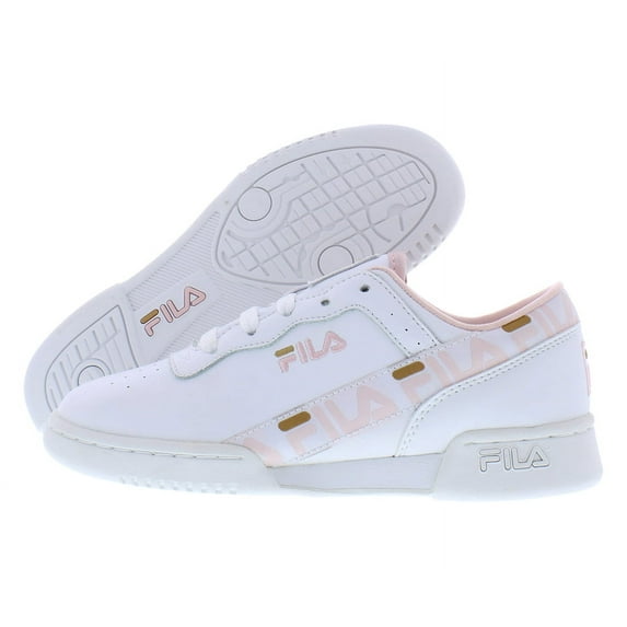 Fila Original Fitness Tape Girls Shoes Size 5.5, Color: White/Pink