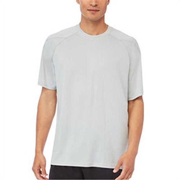 Fila PerformaDri Wicking Crew Neck with Stitching (Light Grey) (Large)