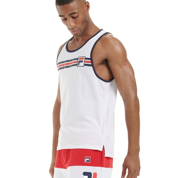 Fila Quillan Graphic Men's Tanktop White-Peacoat lm015758-100