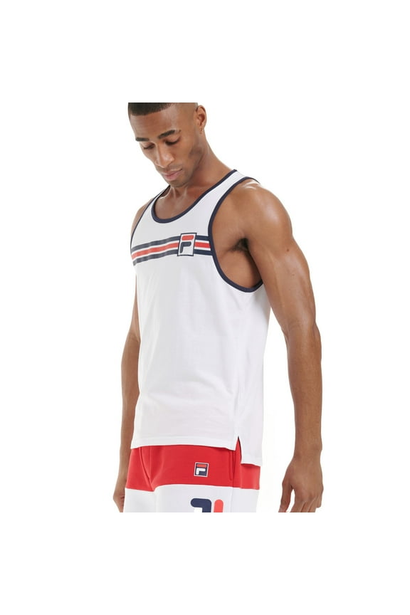Quillan Graphic Men's Tanktop White-Peacoat lm015758-100