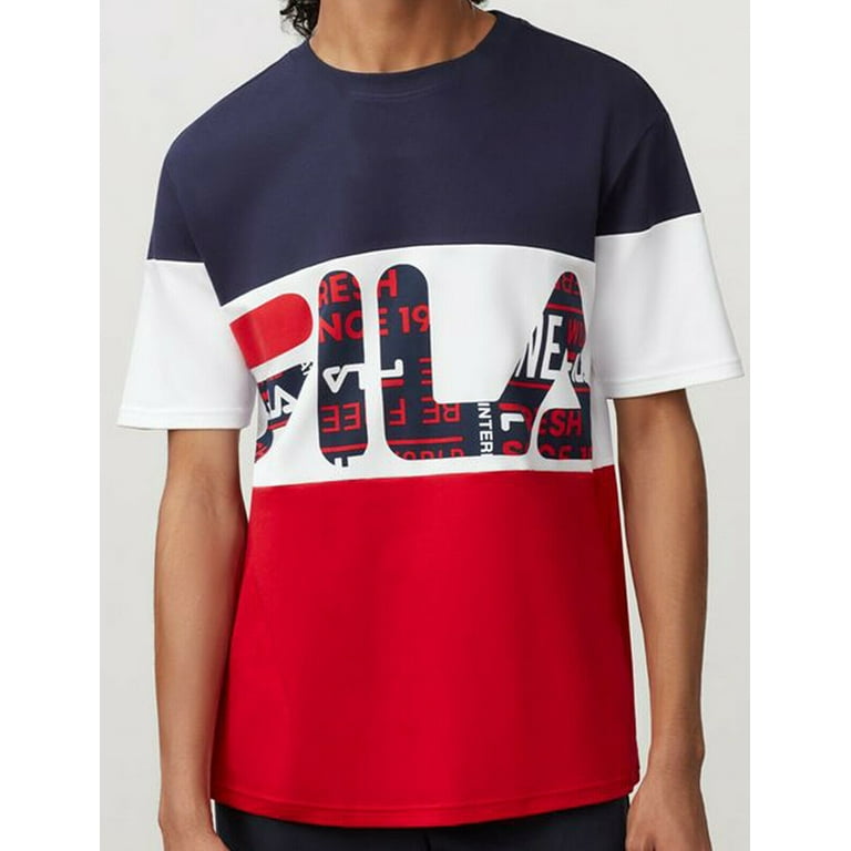 Fila tri color tee cheap