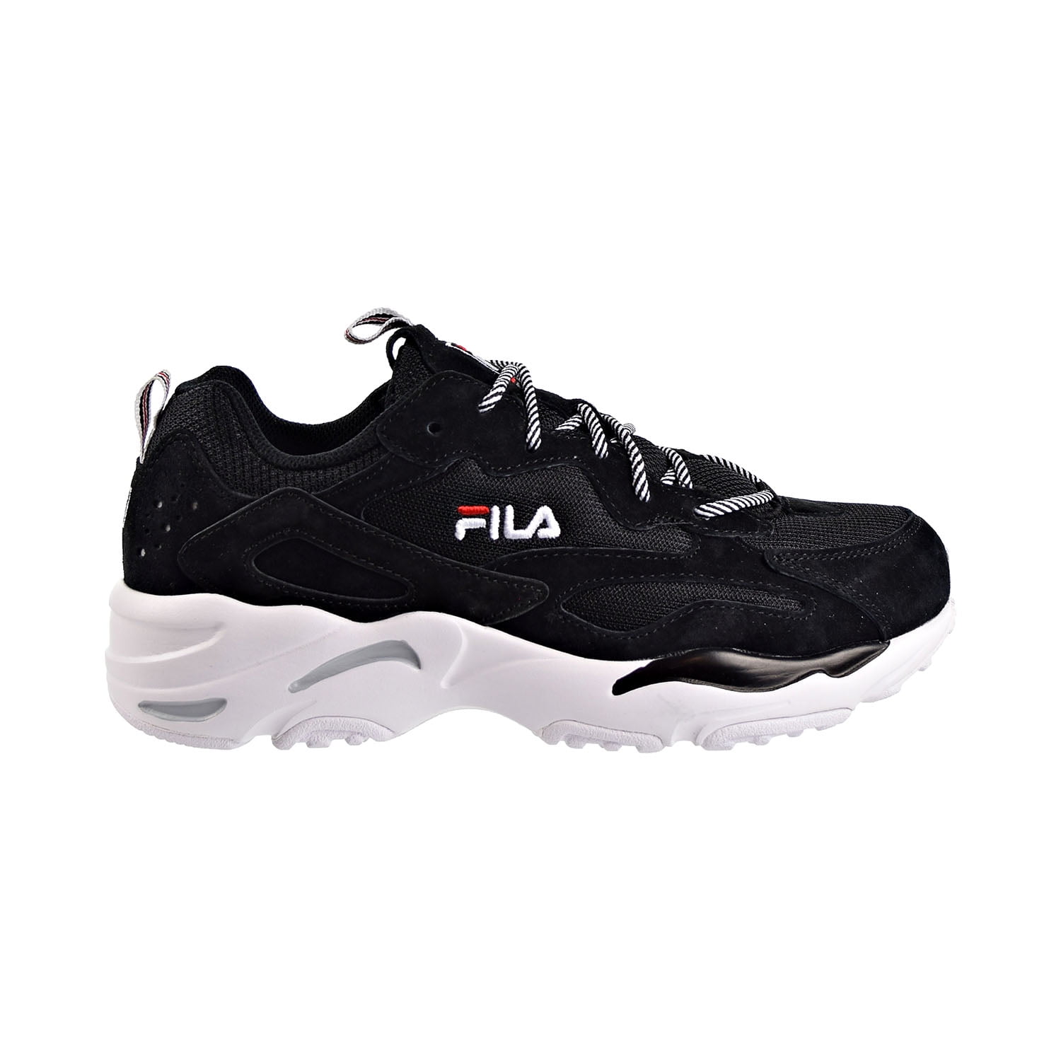 Fila Ray Tracer Men s Shoes Black White Red UK Ubuy