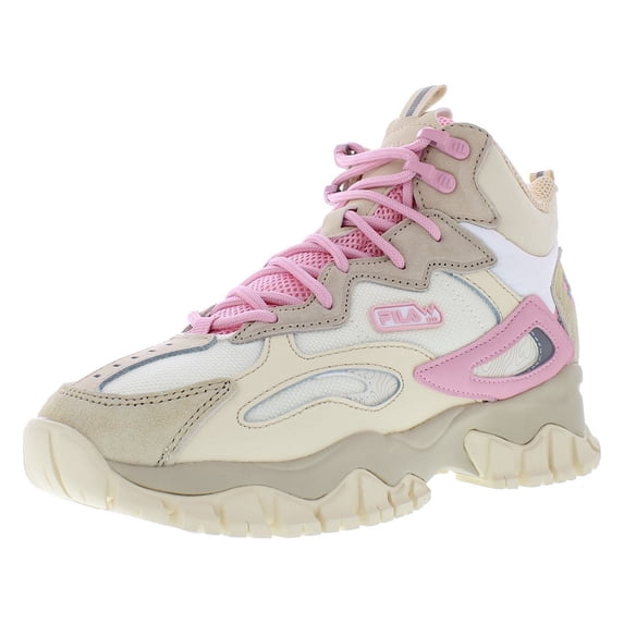 Fila Ray Tracer Tr 2 Mid Womens Shoes Size 10, Color: Khaki/Pink