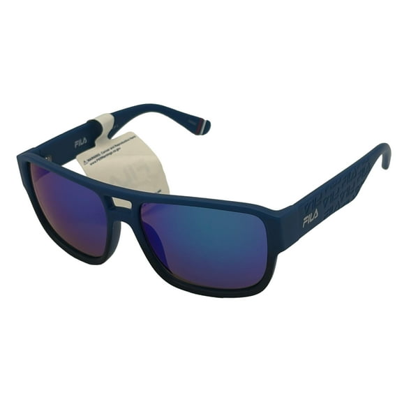Fila 58mm Rectangular Sunglasses, Matte Blue