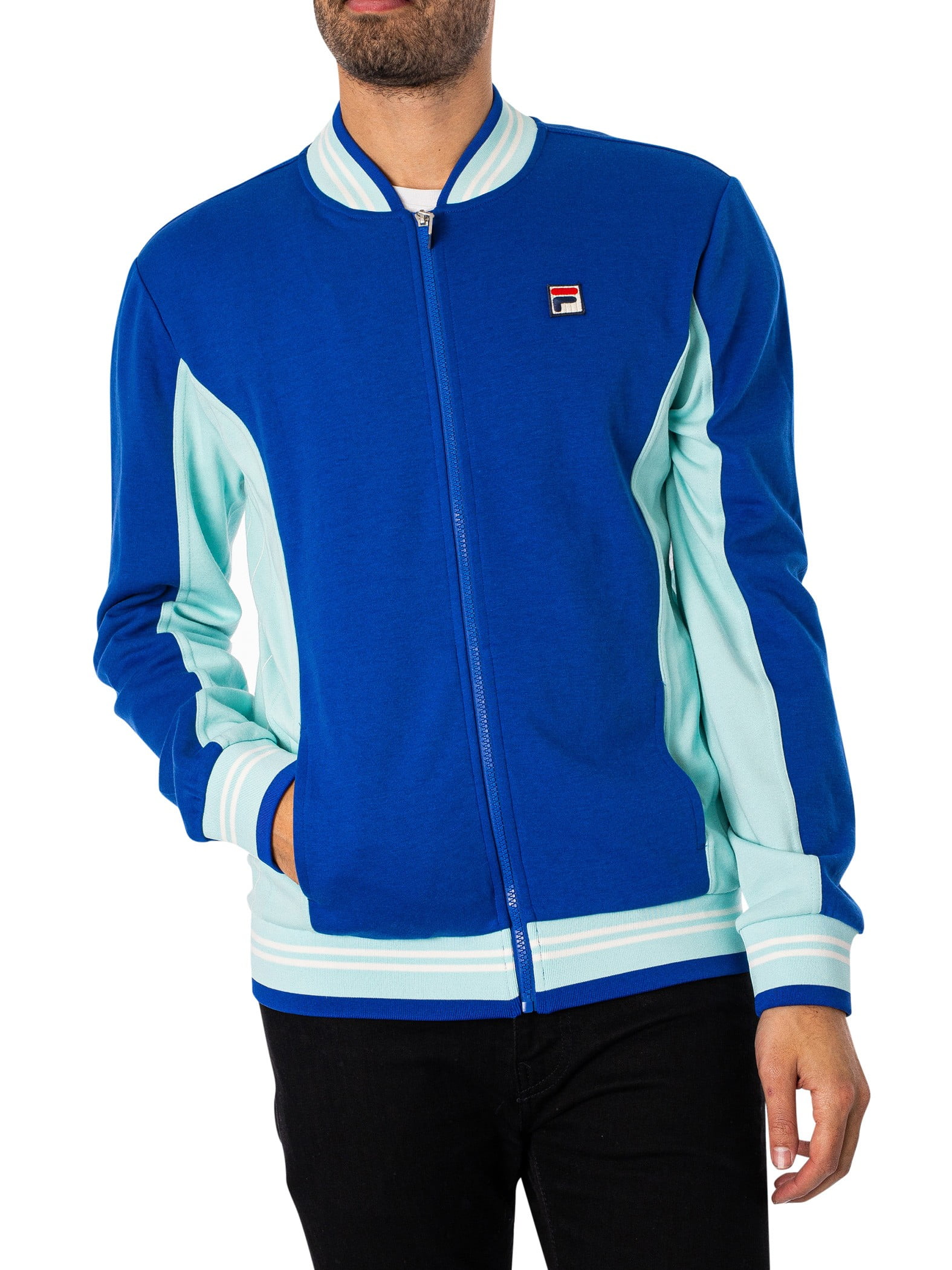 Fila Settanta Baseball Track Jacket, Blue